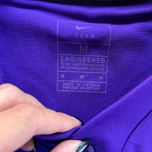 Nike‎ Team Engineered Baseball Men's Jersey Purple White NWT - Size M - Picture 3 of 9